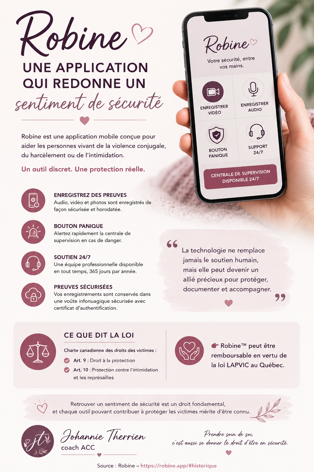 CoachAntiPN - Robine : une application qui redonne un sentiment de sécurité